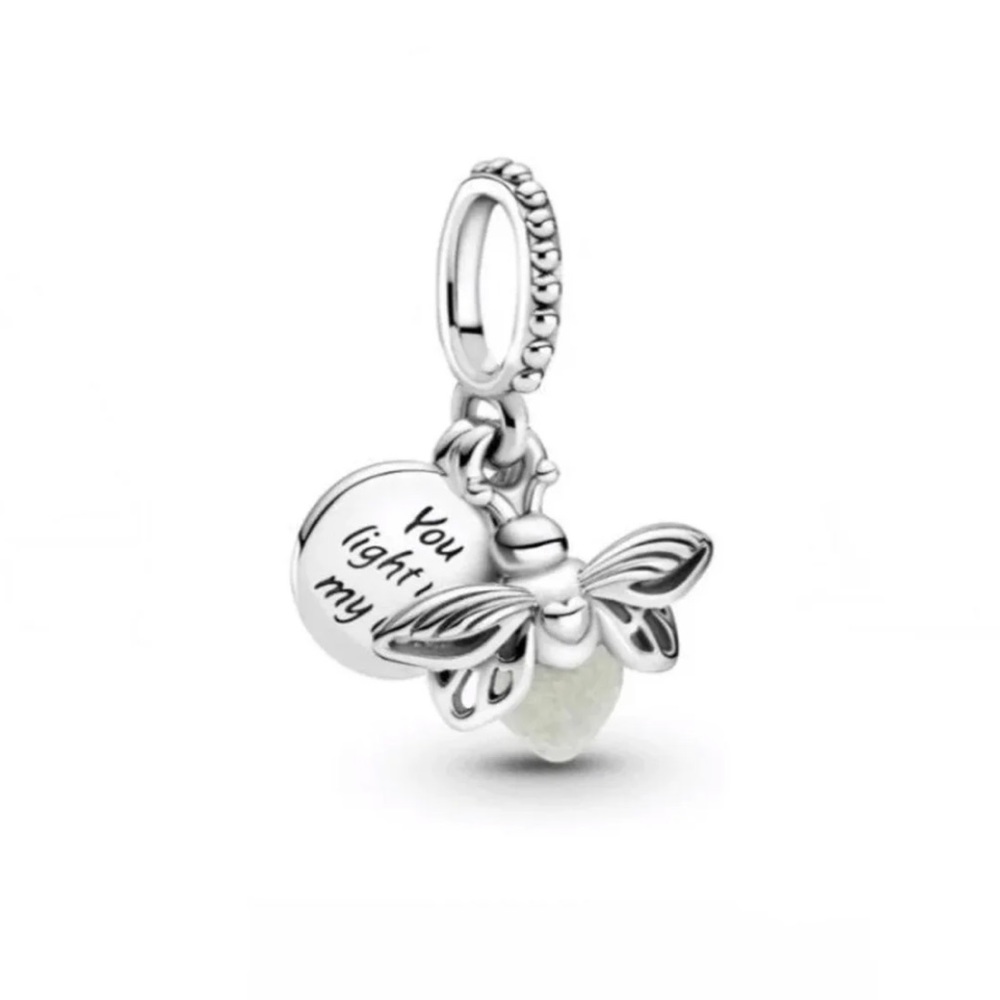 PANDORA Glow-in-the-dark Firefly Dangle Charm, Photoluminescence …